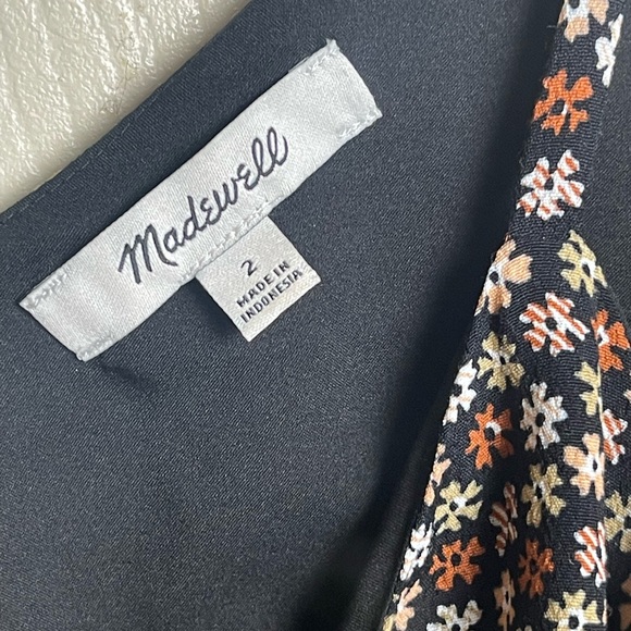 Madewell Button Down Cami Petite Blooms Size 2 #K2786 - Picture 9 of 11